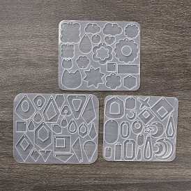 DIY Silicone Pendant Molds, Decoration Making, Resin Casting Molds, For UV Resin, Epoxy Resin Jewelry Making, Mixed Shapes