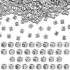 Покрытие акриловыми шариками, куб с цифрой/буквой