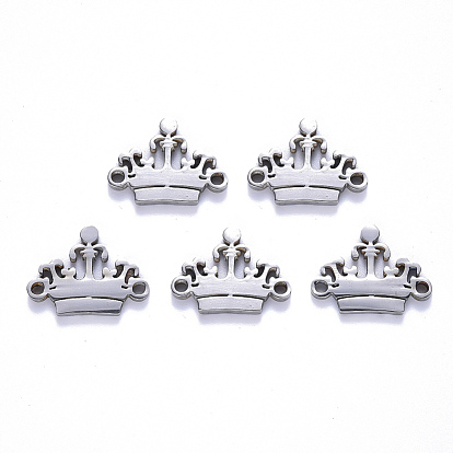 201 Stainless Steel Links Connectors, Laser Cut, Crown