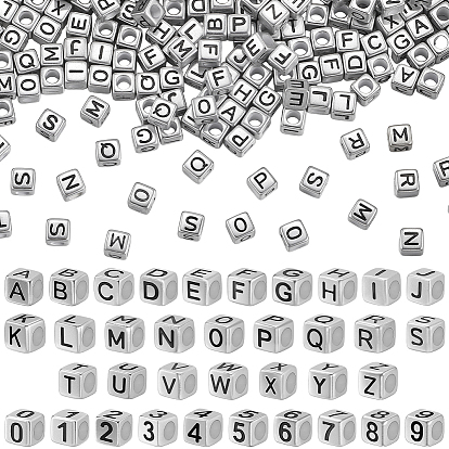 Покрытие акриловыми шариками, куб с цифрой/буквой