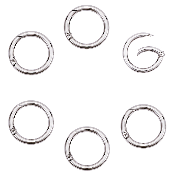 Zinc Alloy Spring Gate Rings, O Rings