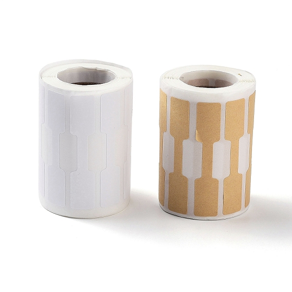 Записываемые бумажные бирки, Бумажные теги для дисплея цены ювелирных изделий, с липкими наклейками