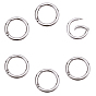 Zinc Alloy Spring Gate Rings, O Rings