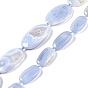 Натуральный голубой кружевной агат бисер нитей, самородки