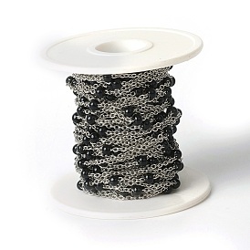 Вакуумная обшивка 304 кабельных цепей из нержавеющей стали, спутниковые сети, с эмалью, пайки, с катушкой, Плоско-овальные