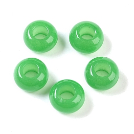 Gemstone European Beads, Large Hole Beads, Rondelle