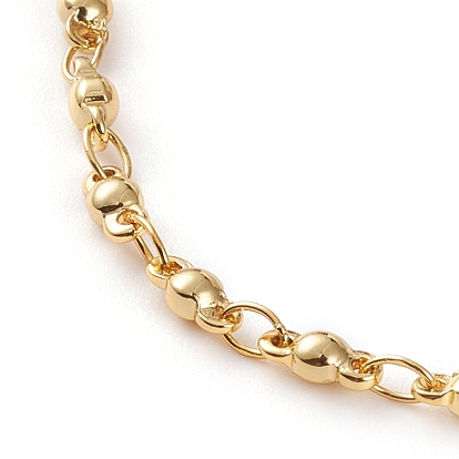 Brass Link Chain Bracelet & Necklace & Anklets Jewelry Sets, with 304 Stainless Steel Findings