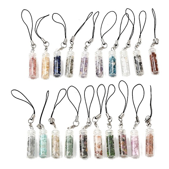 Натуральный щебень с декором в виде стеклянной бутылки