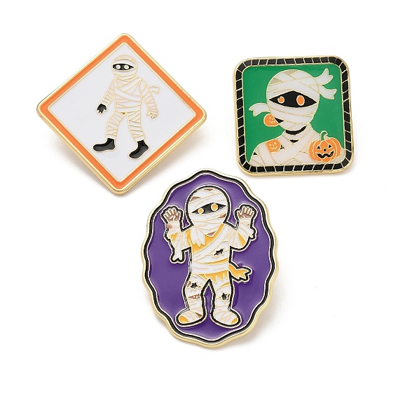 Эмалевые булавки для мумии, булавки для лацканов из сплава для одежды рюкзака