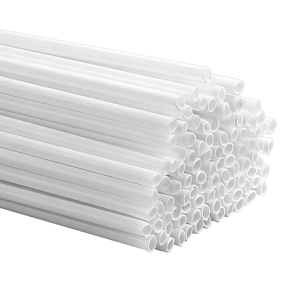 100Pcs ABS Plastic Round Tube, for DIY Sand Table Architectural Model Making