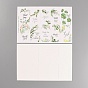 5 Sheets 10 Styles Thanksgiving Day Theme Thank You Gift Tags, with Hemp Rope, Rectangle with Leaf Pattern