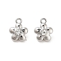 Alloy Rhinestone Pendants, Flower