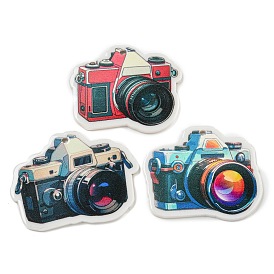 Printed Acrylic Pendants, Retro Camera Charms