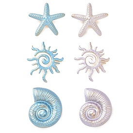 304 подвески из нержавеющей стали, с эмалью, золотые