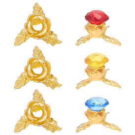 6шт. держатель для хрустального шара из сплава, лист