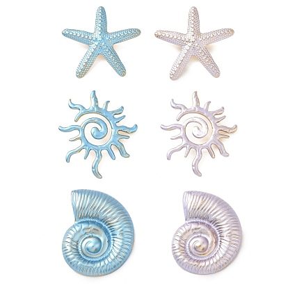 304 подвески из нержавеющей стали, с эмалью, золотые