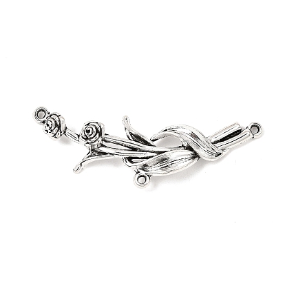Tibetan Style Alloy Pendants, Rose Branch Charms