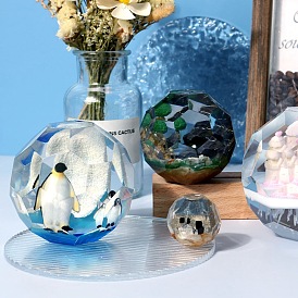 Diy граненый шар дисплей силиконовые формы, формы для литья смолы, для уф-смолы, изготовление изделий из эпоксидной смолы