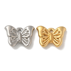 304 Stainless Steel Pendants, Butterfly Charms