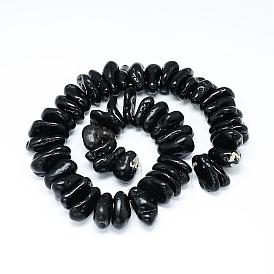 Natural Tektite Bead Strands, Chip