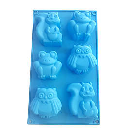 Silicone Molds, Cake Pan Molds for Baking, Biscuit, Chocolate, Soap Mold, Frog & Owl & Squirrel