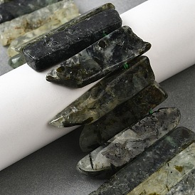 Природные пренит нитей бисера, прямоугольные, Топ пробуренной