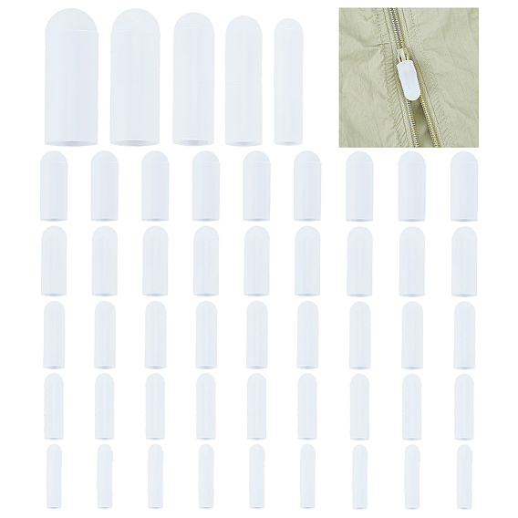 50 шт. силиконовые защитные накладки на голову с застежкой-молнией, колонка