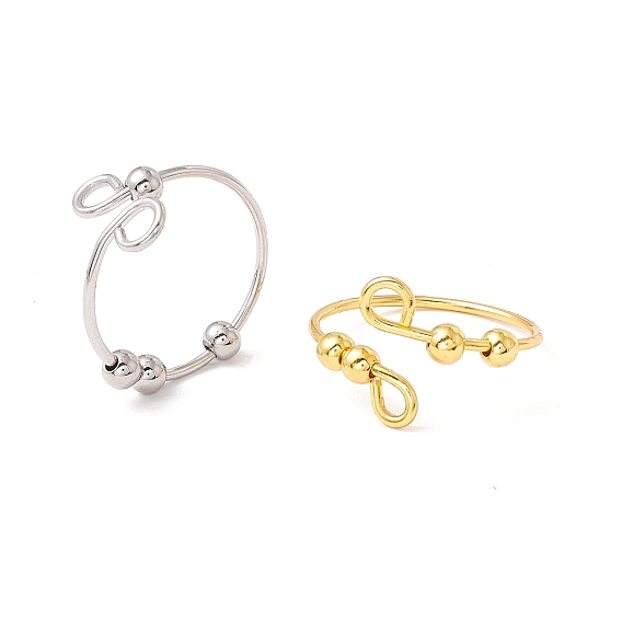 Вращающееся открытое манжетное кольцо с бисером из сплава, вращающиеся шариковые кольца против беспокойства