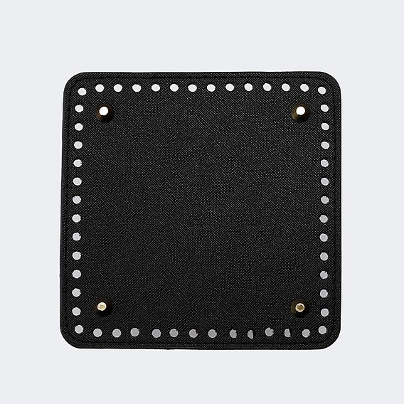 Дно сумки из искусственной кожи, со сплавочной фурнитурой, для самостоятельного изготовления вязаной крючком сумки