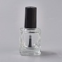 Transparent Glass Nail Polish Empty Bottle, with Brush