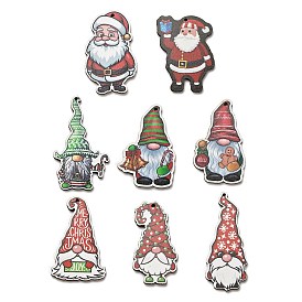 Wood Pendants, Christmas Theme Charms