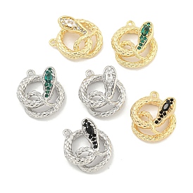 Латунные микро проложить кубического циркония подвески, без кадмия, без никеля и без свинца, змея