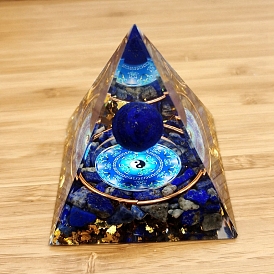 Resin Orgone Pyramid, for Attract Wealth Lucky Room Decor