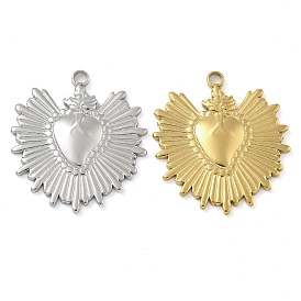 Ионное покрытие (ip) 304 подвески из нержавеющей стали, шарма сердца