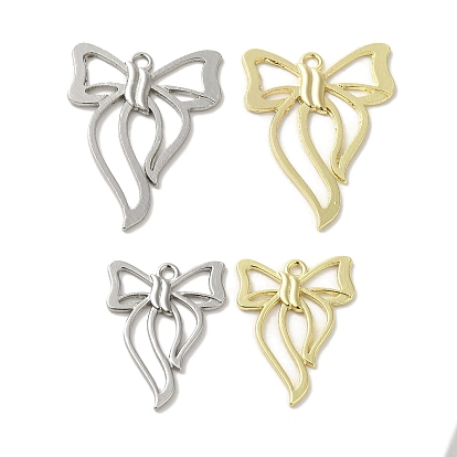 Crémaillère pendentifs en alliage placage, sans cadmium et sans nickel et sans plomb, bowknot