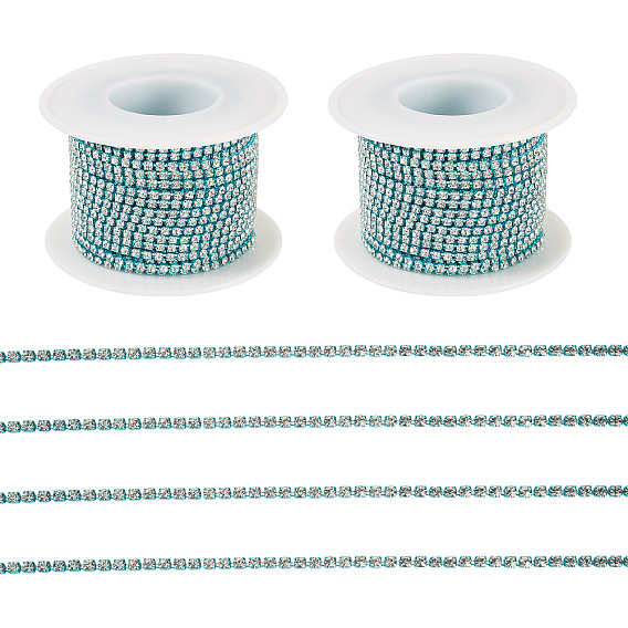 2 рулон электрофореза железо стразы стразы цепи, хрустальные стразы чашки, с катушкой