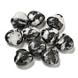 Natural Zebra Jasper Beads, Half Drilled, Heart