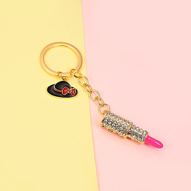 Fashionable Lipstick Perfume High Heel Shoe Bag Wallet Accessories Keychain