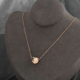 304 ожерелья из нержавеющей стали с подвеской в виде сердца и цепочкой для женщин