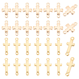 32шт 2 стили латунные подвески для разъемов, религиозные перекрестные ссылки