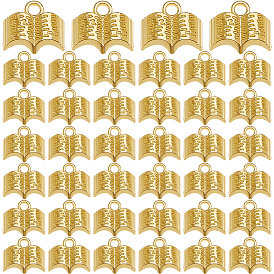 80 подвески из сплава шт., прелести ко дню учителя, для ожерелья, форма книги