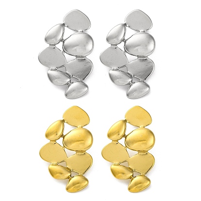 Ионное покрытие (ip) 304 серьги-гвоздики из нержавеющей стали