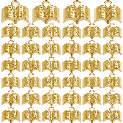 80 подвески из сплава шт., прелести ко дню учителя, для ожерелья, форма книги