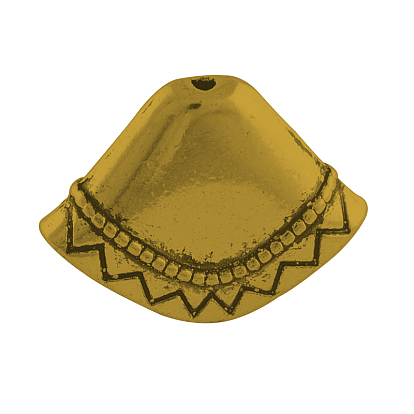 Шапочки и конусы для бусин, сплав, тибетский стиль, для кисточки подвеска, безлепестковый, без кадмия и без свинца, 17x23x8 мм, Отверстие : 1.5 мм , около 300 шт / 1000 г