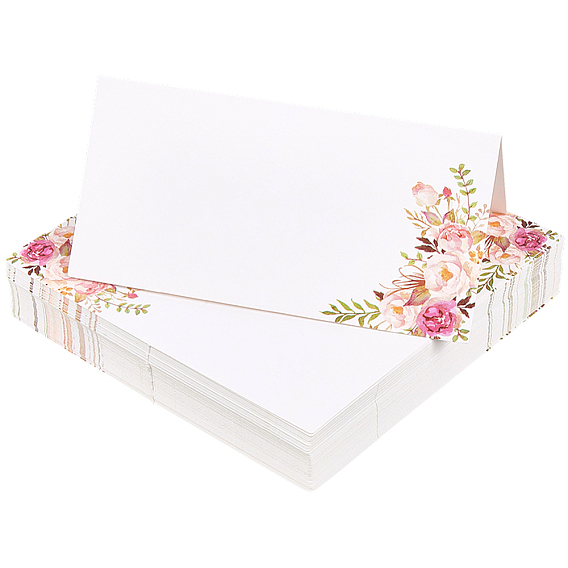 1 бумажные пакеты, пустые карточки для рассадки, для свадьбы, вечеринка, площадь с цветочным узором