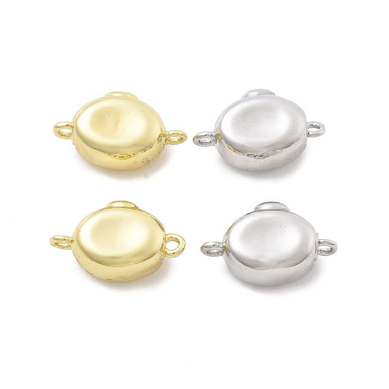 Застежки латунные коробки, без кадмия, без никеля и без свинца, овальные