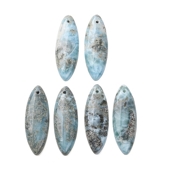 Натуральный Larimar подвески, Очарование лошадиных глаз