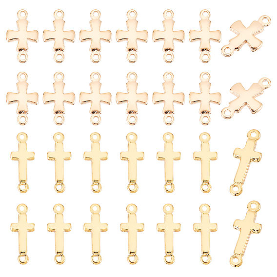 32шт 2 стили латунные подвески для разъемов, религиозные перекрестные ссылки