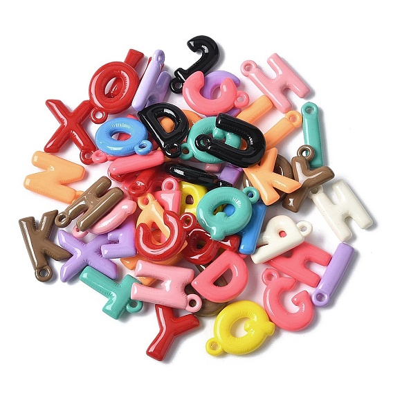 Непрозрачные акриловые подвески, письмена