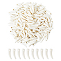 200Pcs Opaque Acrylic Pendants, Wolf Tooth Shape Charms